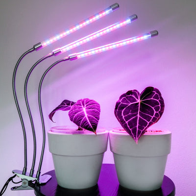 Brite Labs Saber TRIO LED Grow Lights For Indoor Plants Small Sun Lamp Bulbs Kit For Greenhouse Hydroponic Seedlings Succulent Vegetable Houseplants Spider Plant Snake Plant