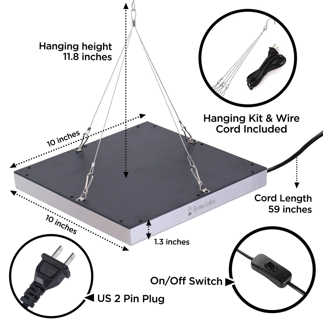 Led grow light hanging kit 2025