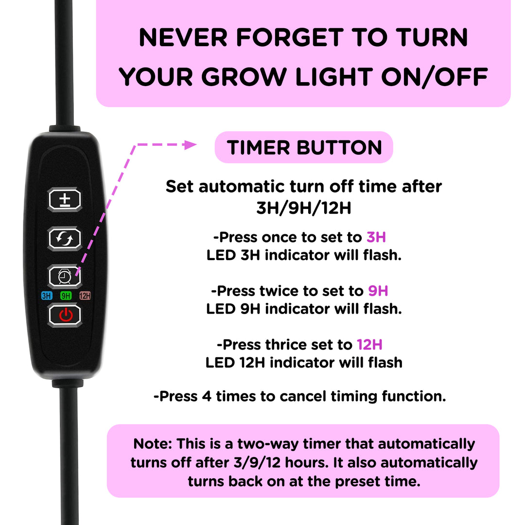 Led grow light with timer sale